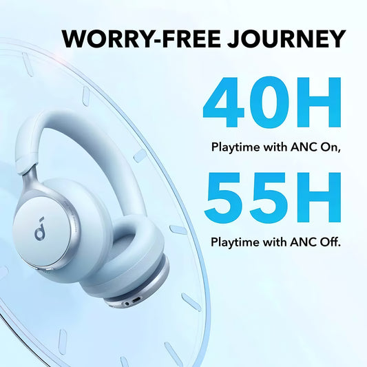 Manos libres Bluetooth Anker SoundCore Space On, Multipunto, A2DP, ANC, Azul A3035G31