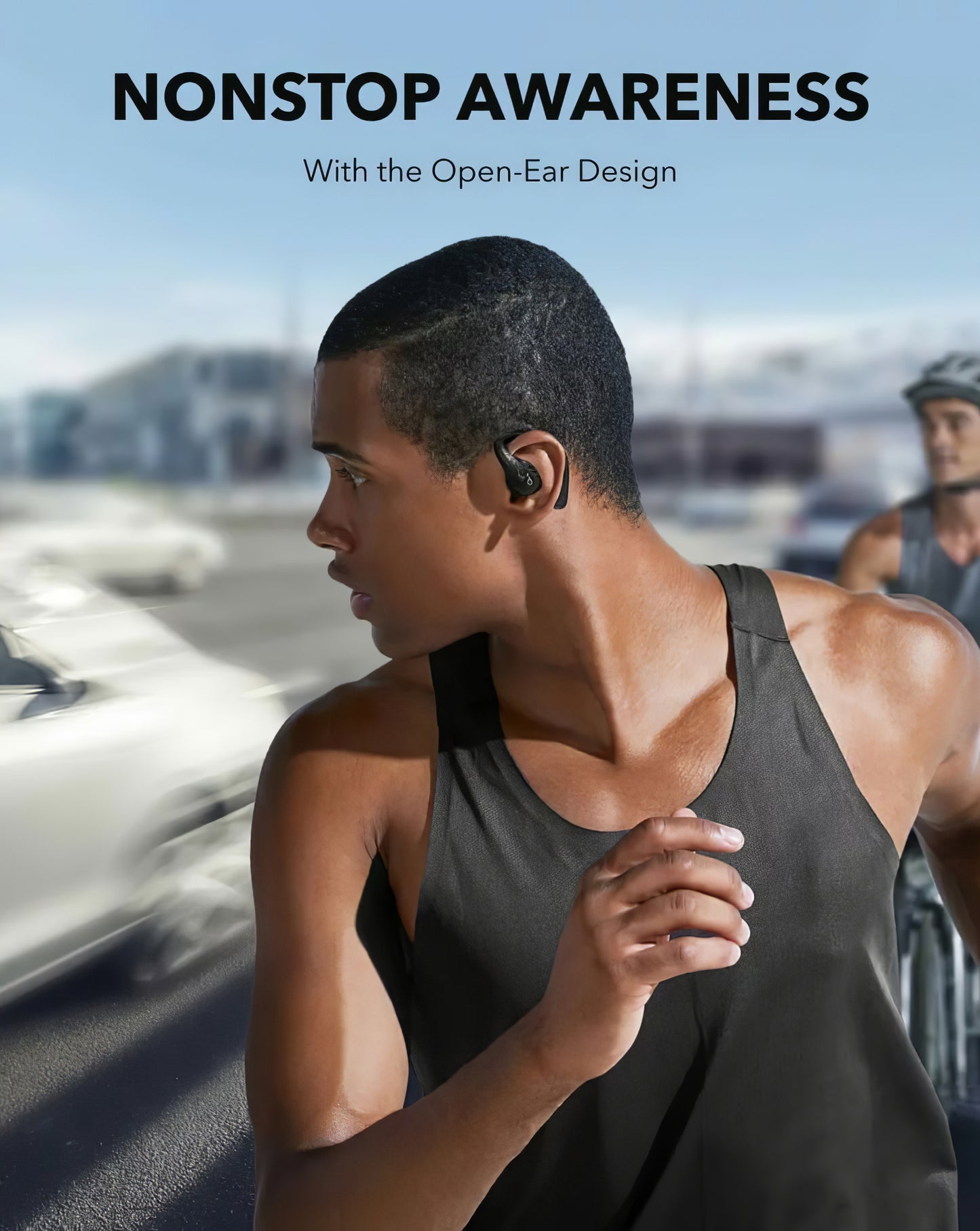 Manos libres Bluetooth Anker Soundcore AeroFit Pro, TWS, Negro A3871G11