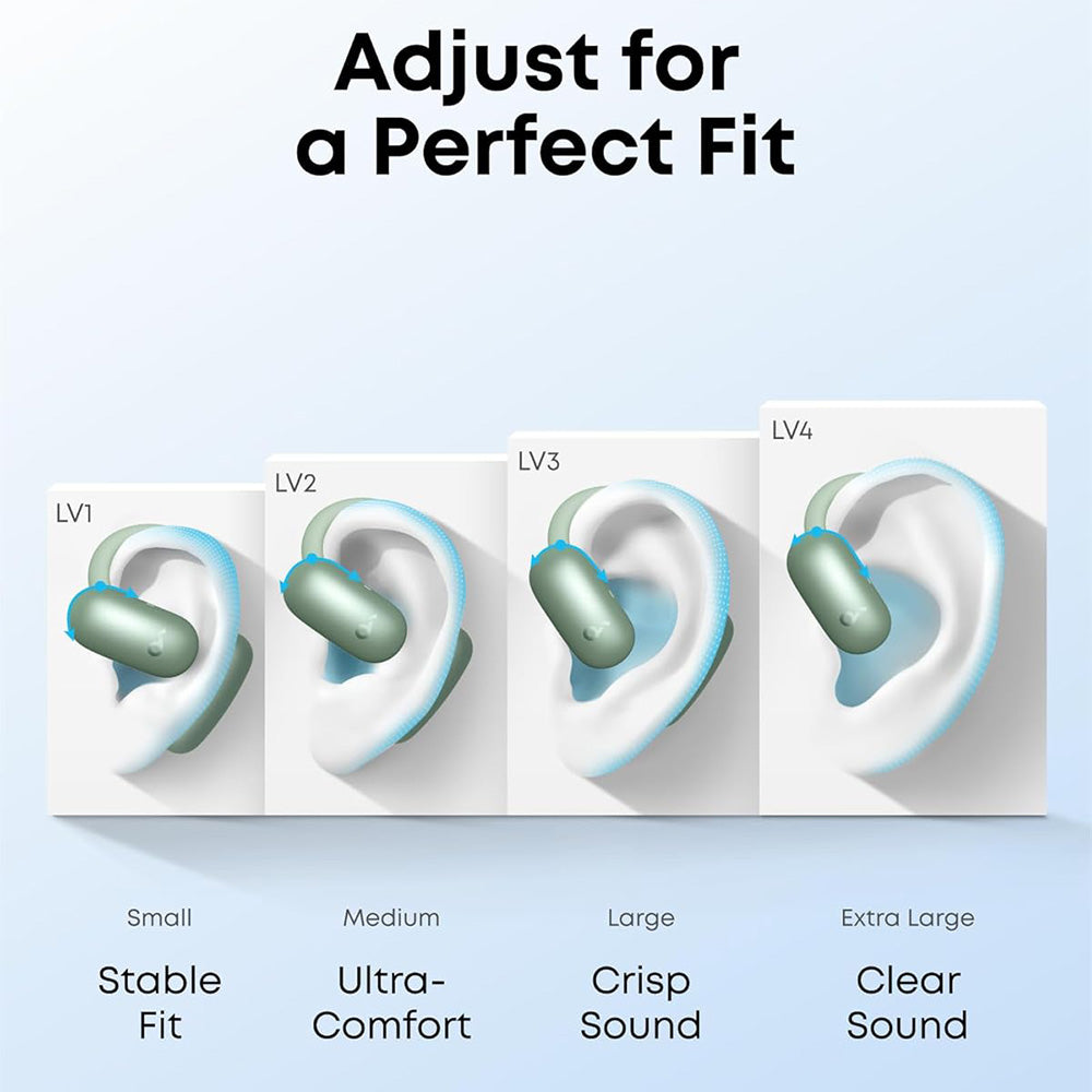 Manos libres Bluetooth Anker SoundCore AeroFit 2, TWS, Verde A3874G61