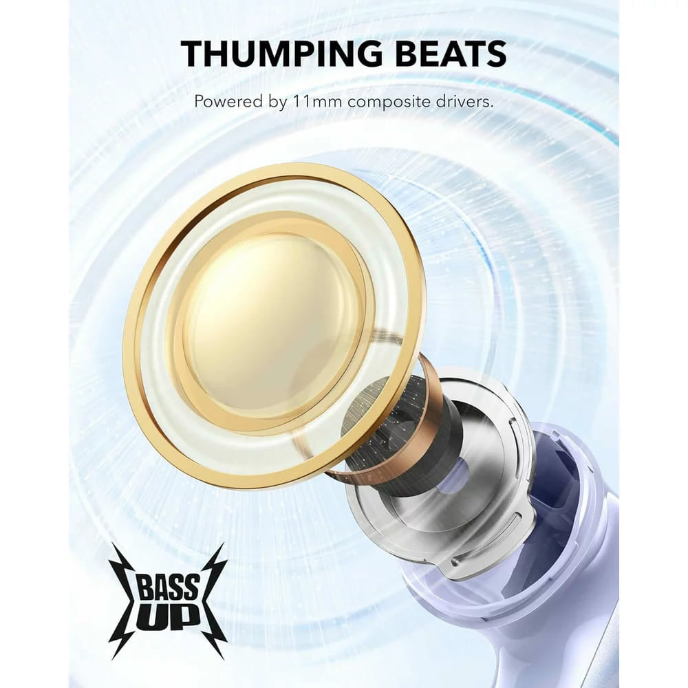 Manos libres Bluetooth Anker SoundCore P40i, TWS, ANC, Mov A3955GQ1