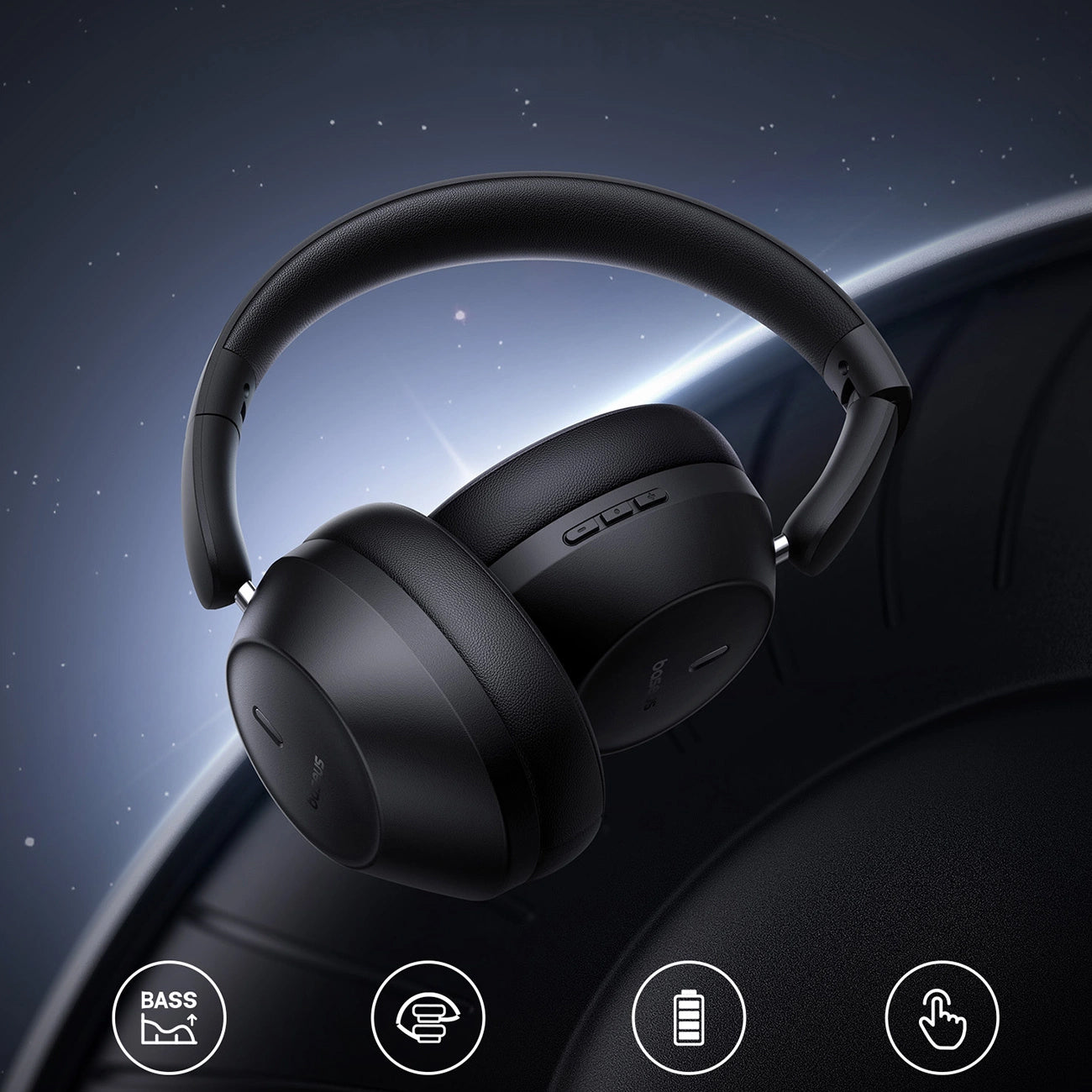 Manos libres Bluetooth Baseus Bass 30 Max, A2DP, Negro A00070700121-00