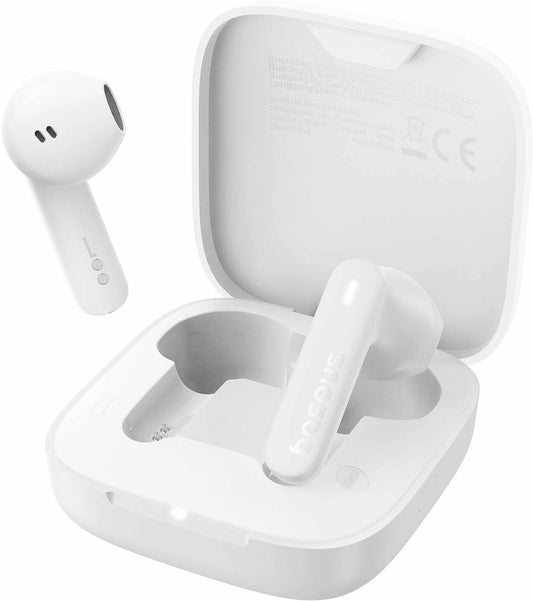 Manos libres Bluetooth Baseus Bowie E16, TWS, Blanco A00061900223-00