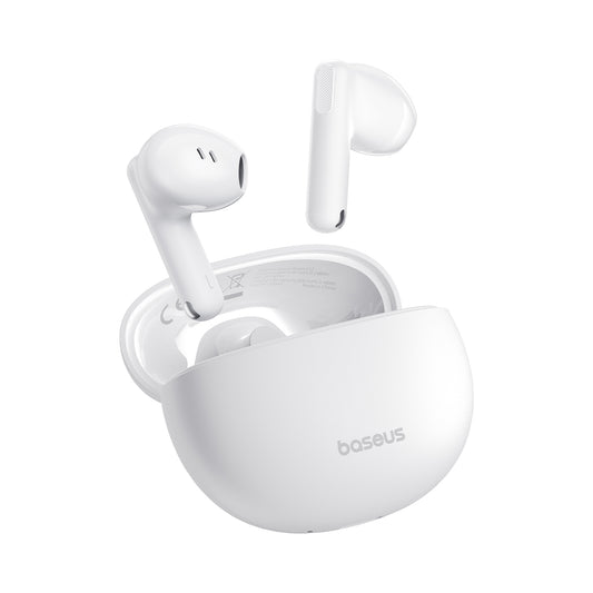 Manos libres Bluetooth Baseus Bowie E12, TWS, Blanco A00059801216-Z1