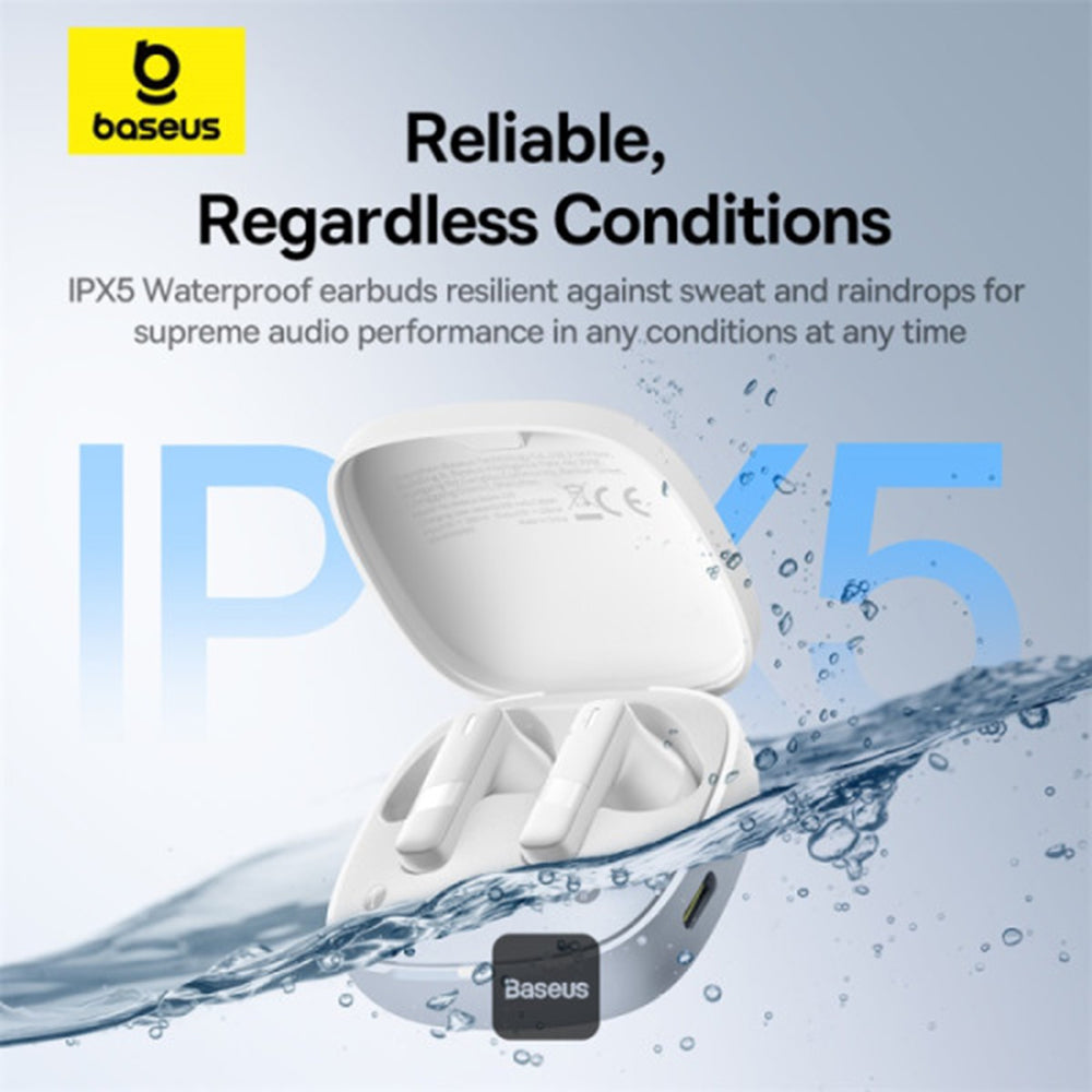 Handsfree Bluetooth Baseus Bowie E20, TWS, Blanco A00069700223-00