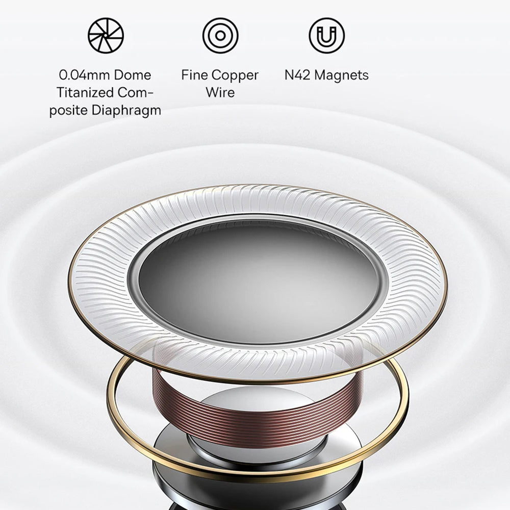 Handsfree Bluetooth Baseus Bowie M2, TWS, Blanco A00024000221-Z1