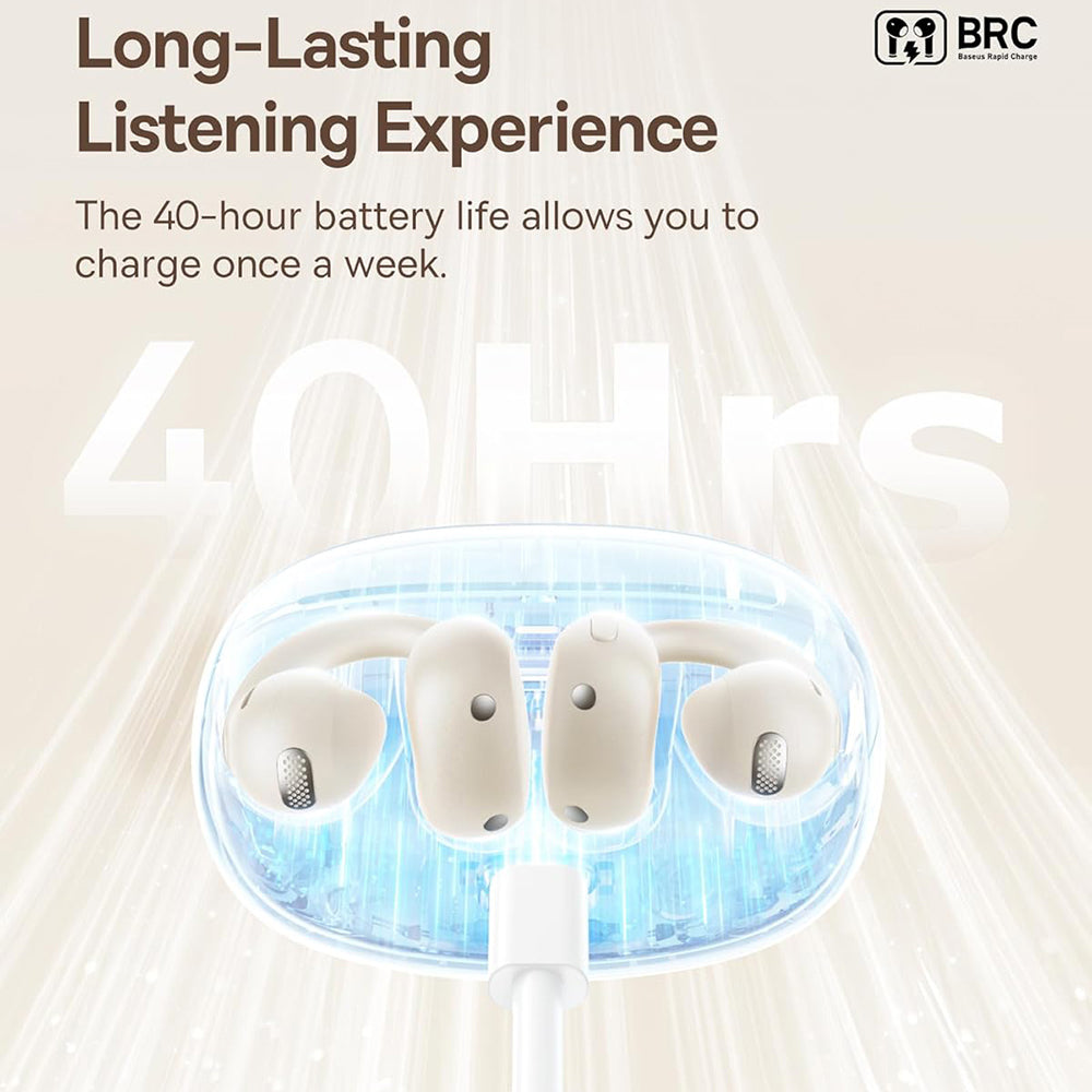Handsfree Bluetooth Baseus Bowie MC1, TWS, Blanco A00083501226-00