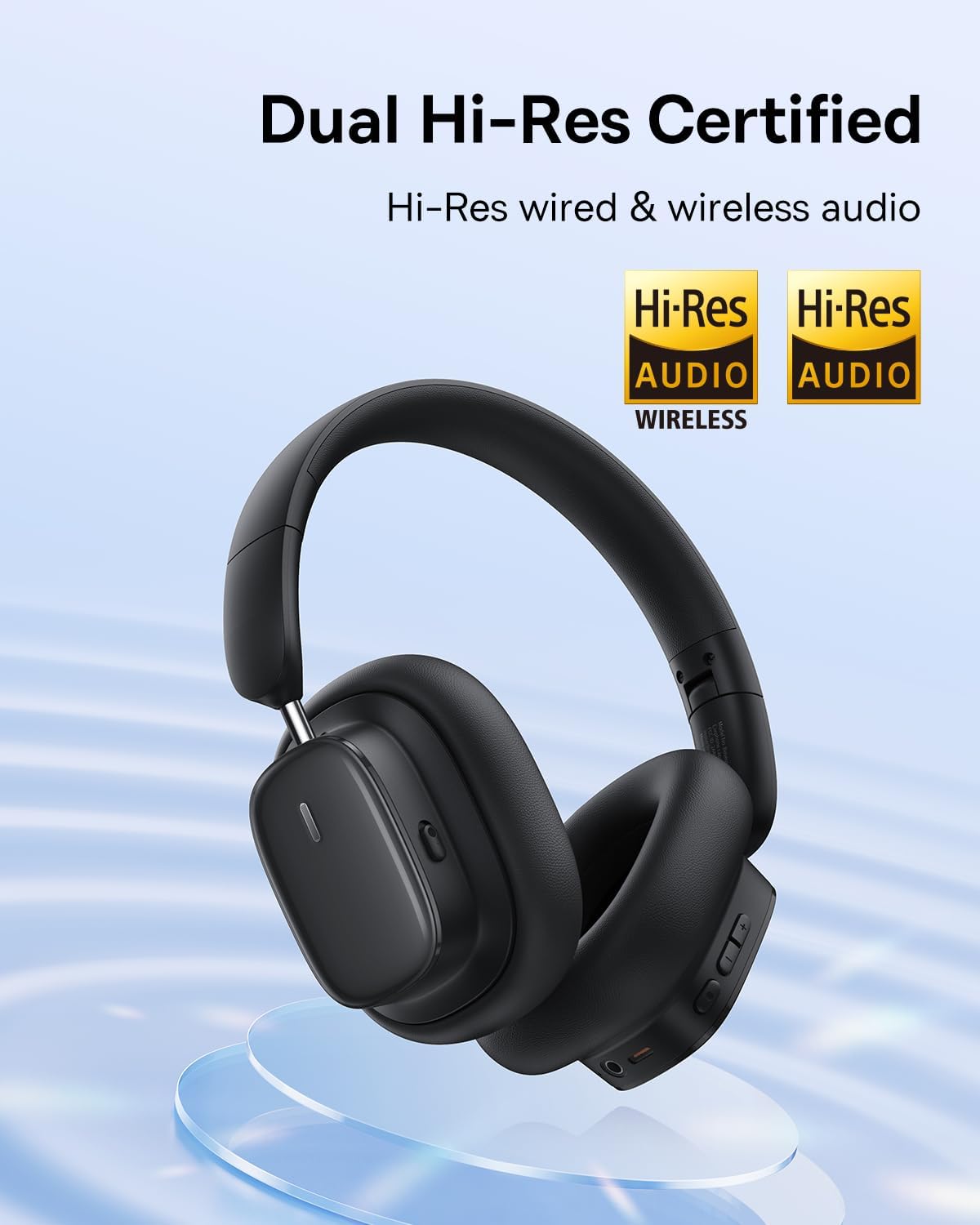 Manos libres Bluetooth Baseus Bowie H1i, A2DP, ANC, Negro A00050402113-00