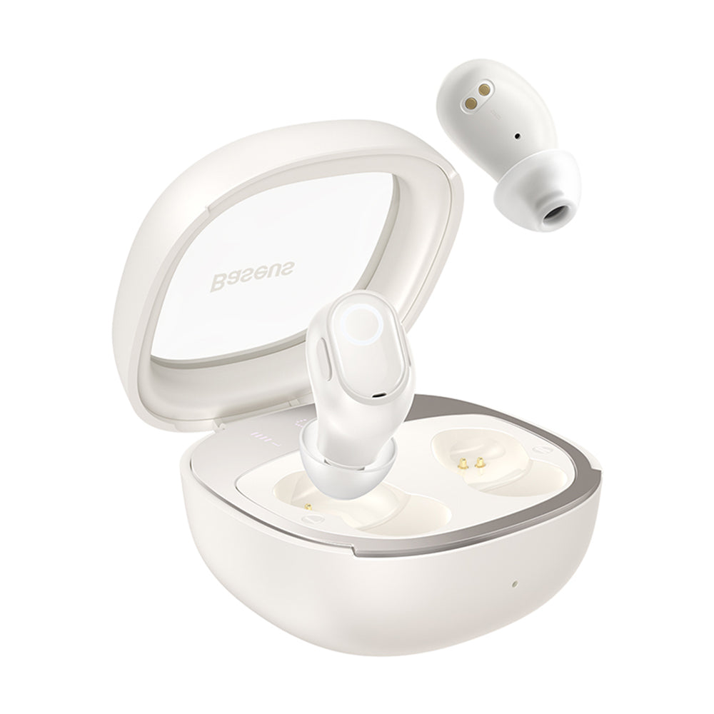 Handsfree Bluetooth Baseus WM02+, TWS, Blanco NGTW370302