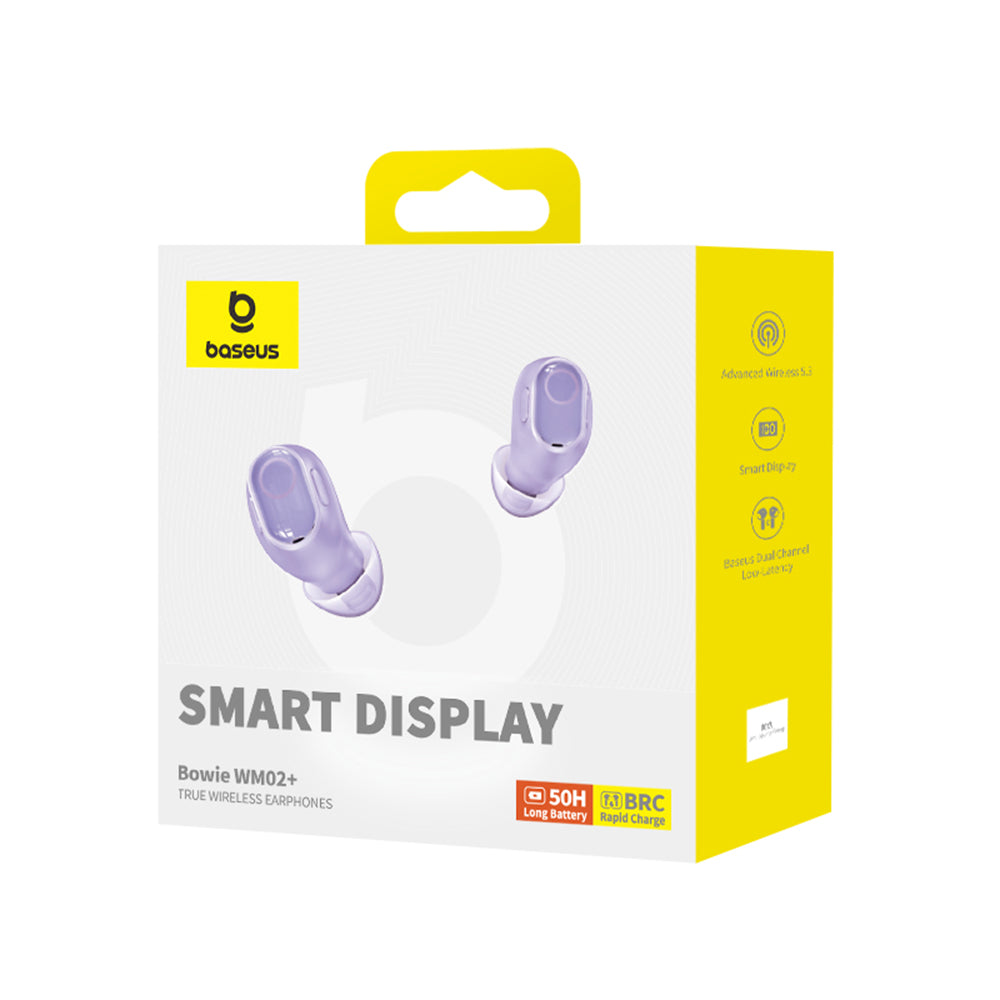 Handsfree Bluetooth Baseus WM02+, TWS, Morado NGTW370305