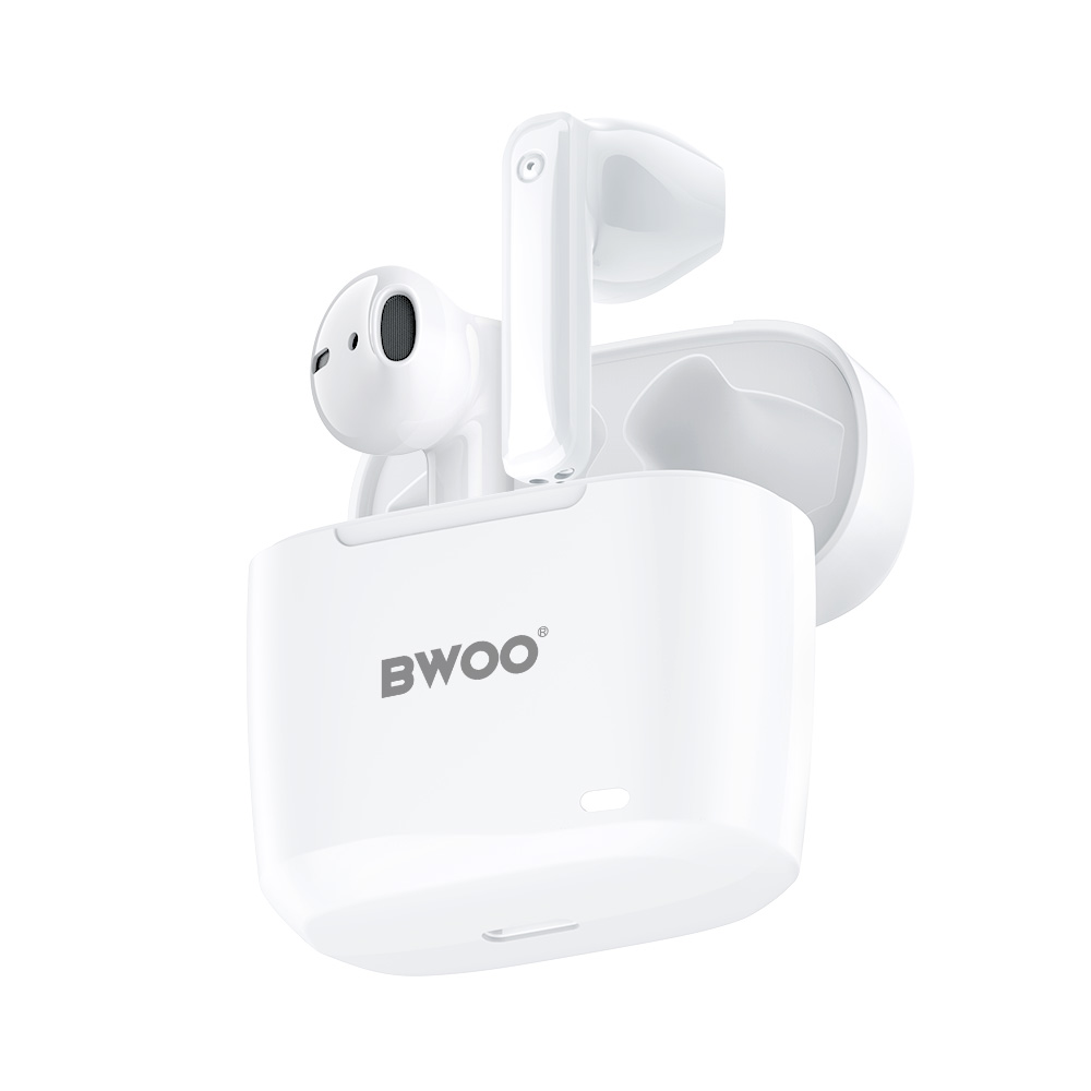 Manos libres Bluetooth BWOO BW94, TWS, Blanco