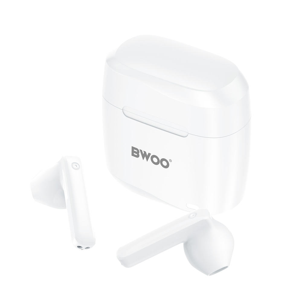 Manos libres Bluetooth BWOO BW94, TWS, Blanco