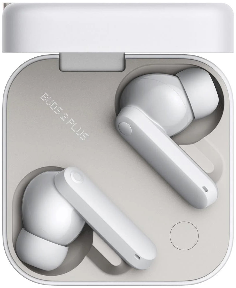 Manos libres Bluetooth CMF de Nothing Buds 2 Plus, TWS, ANC, MultiPoint, Gris Claro, Reacondicionado