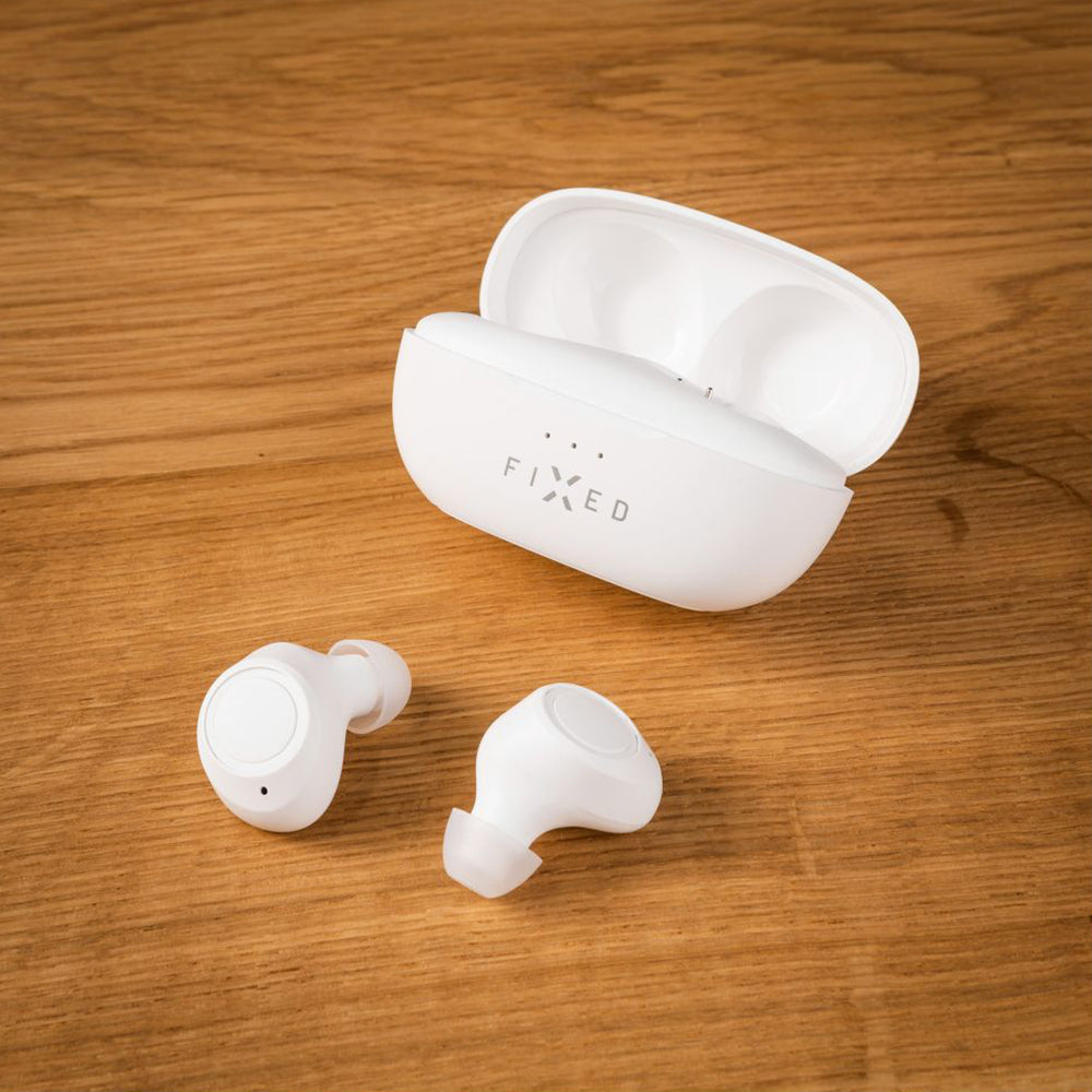 Manos libres Bluetooth Fijo, TWS, Blanco