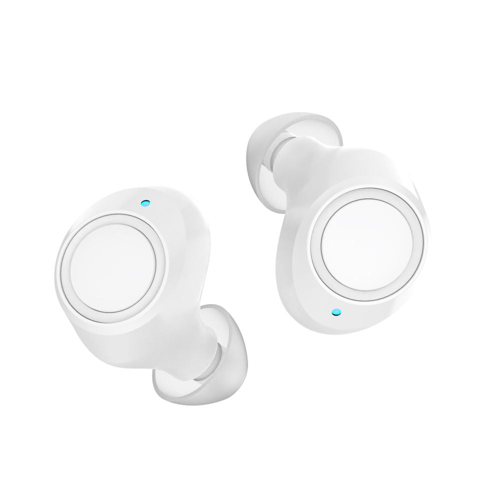 Manos libres Bluetooth Fijo, TWS, Blanco