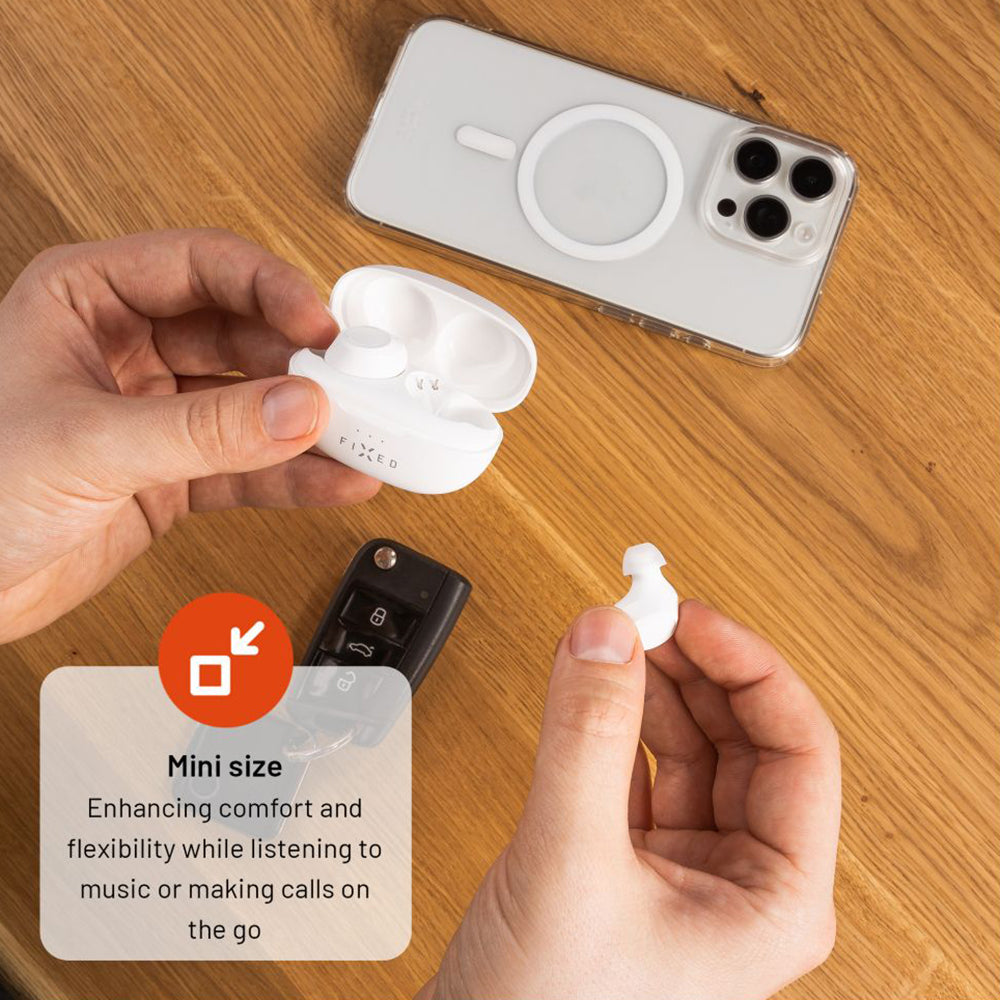 Manos libres Bluetooth Fijo, TWS, Blanco