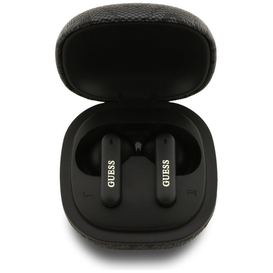 Manos libres Bluetooth Guess 4G Classic Metal Logo, TWS, Negro