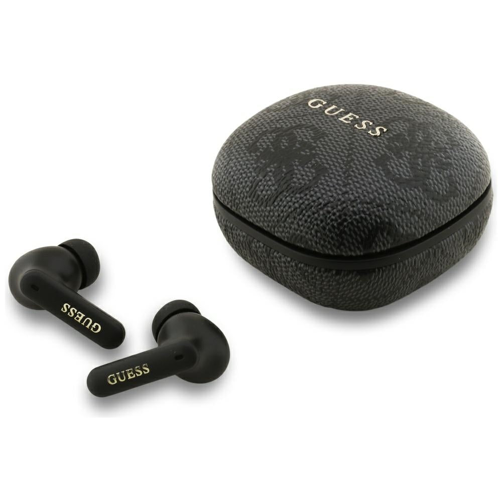 Manos libres Bluetooth Guess 4G Classic Metal Logo, TWS, Negro