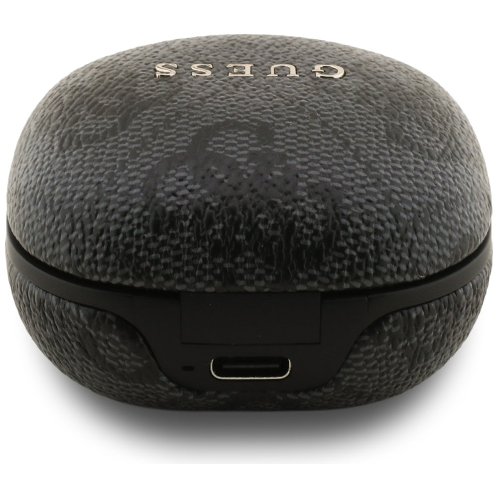 Manos libres Bluetooth Guess 4G Classic Metal Logo, TWS, Negro