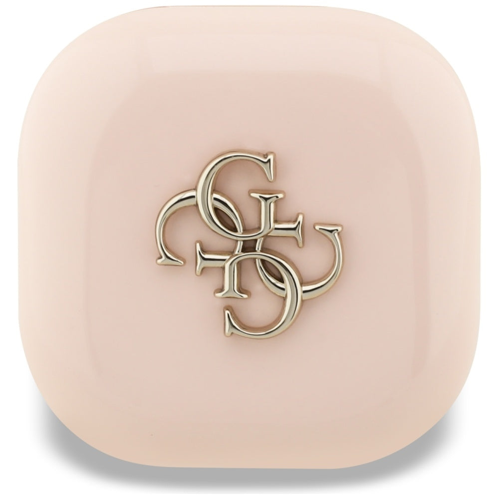 Manos libres Bluetooth Guess 4G Metal Logo, TWS, Rosa