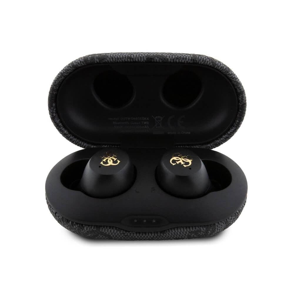 Manos libres Bluetooth Guess 4G Metal, TWS, Negro