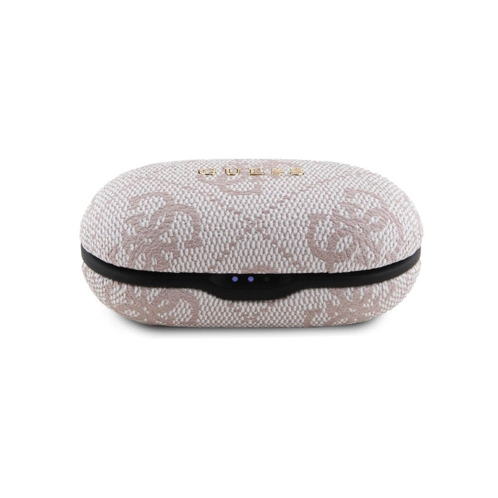Manos libres Bluetooth Guess 4G Metal, TWS, Rosa