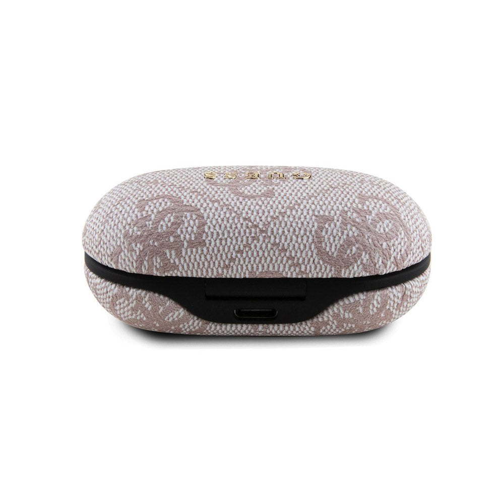 Manos libres Bluetooth Guess 4G Metal, TWS, Rosa