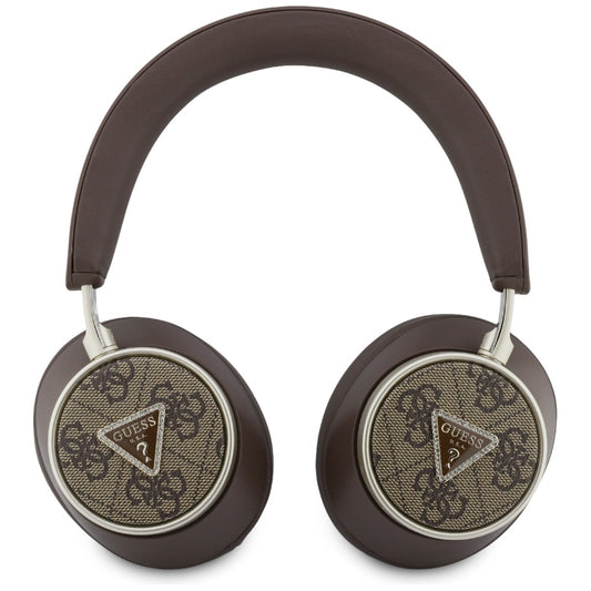 Manos libres Bluetooth Guess 4G Logo Triángulo Dorado, A2DP, Marrón