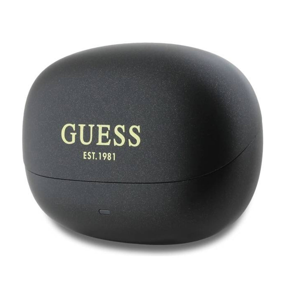 Manos libres Bluetooth Guess Capsule con Logo Impreso, TWS, ANC, Negro