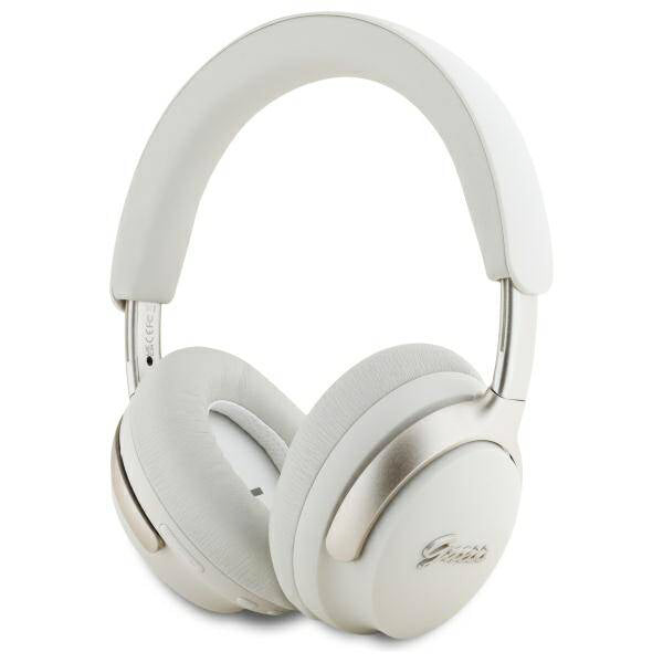 Manos libres Bluetooth Guess Metal Script Logo, A2DP, ANC, Beige