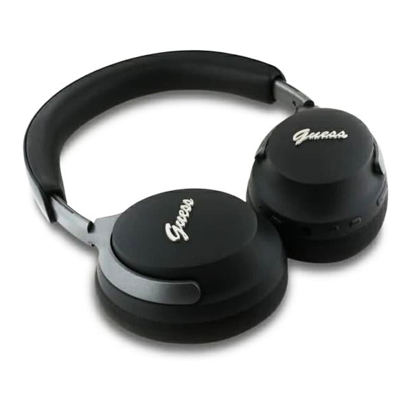 Manos libres Bluetooth Guess Metal Script Logo, A2DP, ANC, Negro