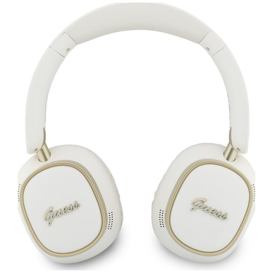 Manos libres Bluetooth Guess Rectangle Metal Script, A2DP, Blanco