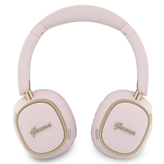 Manos libres Bluetooth Guess Rectangle Metal Script, A2DP, Rosa
