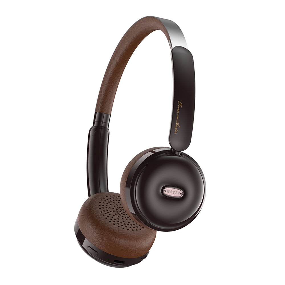 Manos libres Bluetooth HAVIT H616BT, A2DP, Marrón
