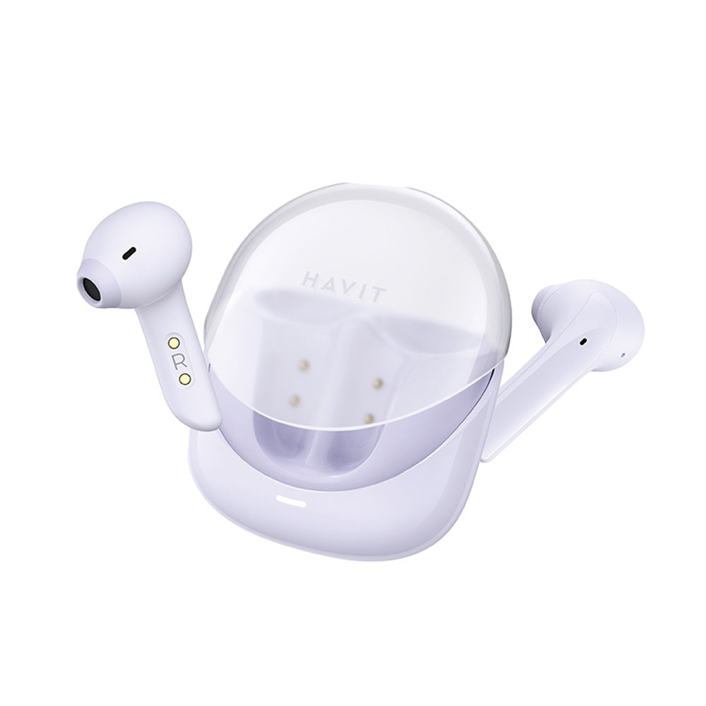 Auriculares Bluetooth HAVIT Modern Buds TW974, TWS, Morado