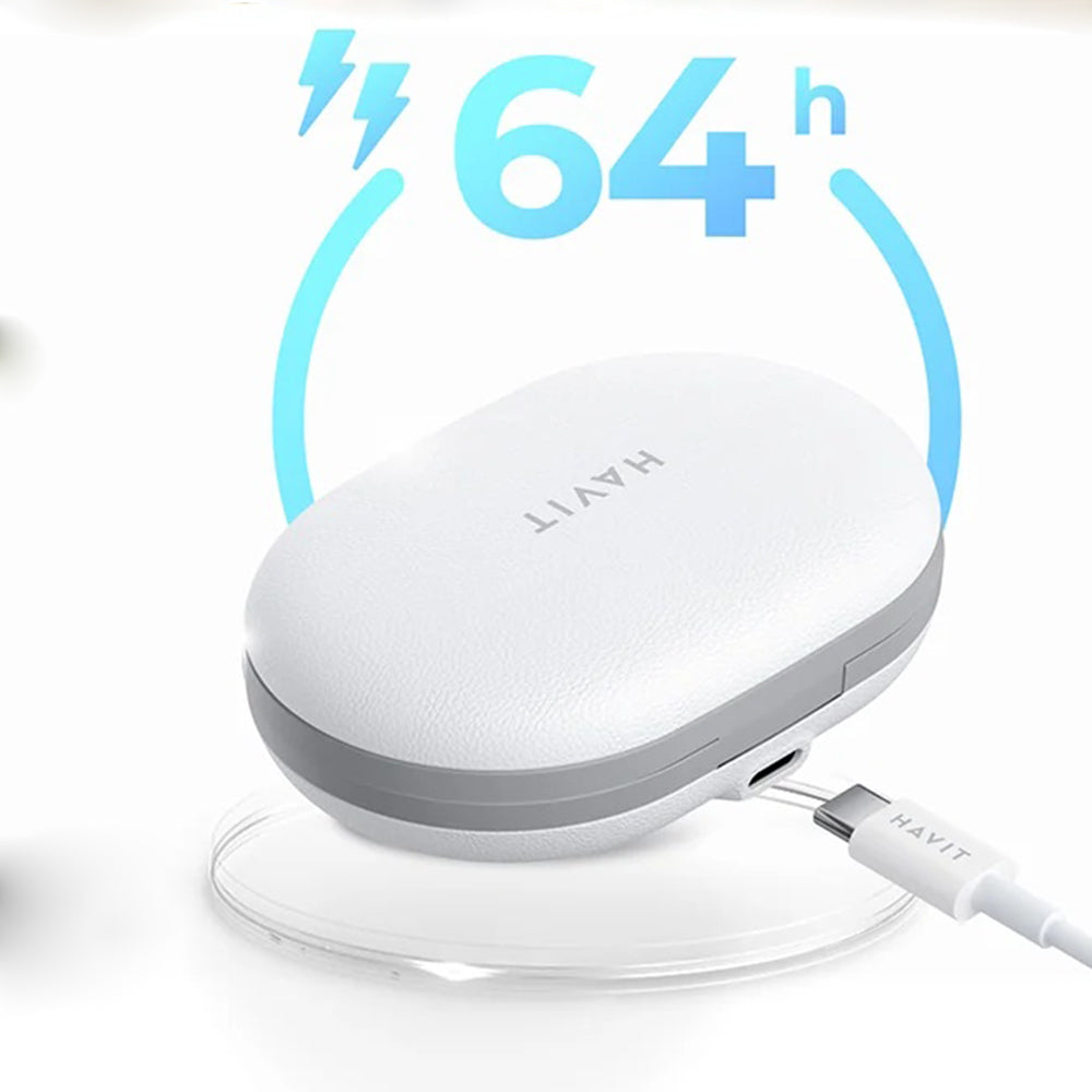 Manos libres Bluetooth HAVIT OWS915, TWS, Blanco
