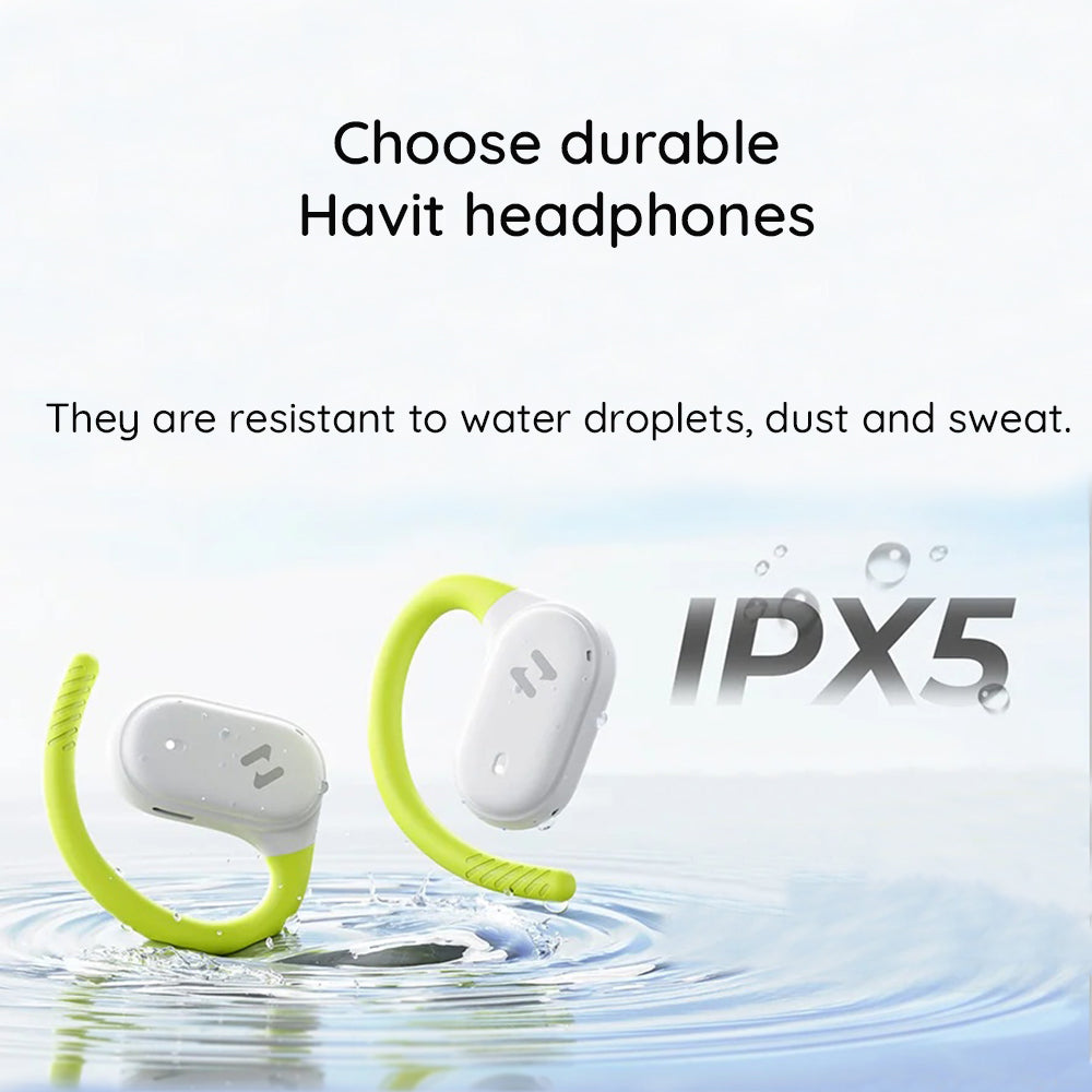 Manos libres Bluetooth HAVIT OWS915, TWS, Gris