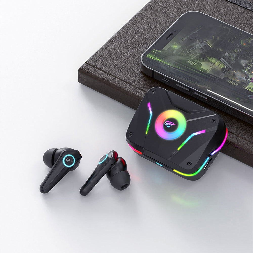 Handsfree Bluetooth HAVIT TW952 PRO RGB, TWS, Negro