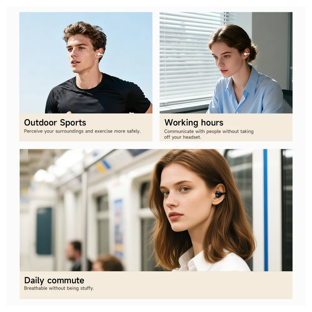 Handsfree Bluetooth HOCO EA8, TWS, Blanco