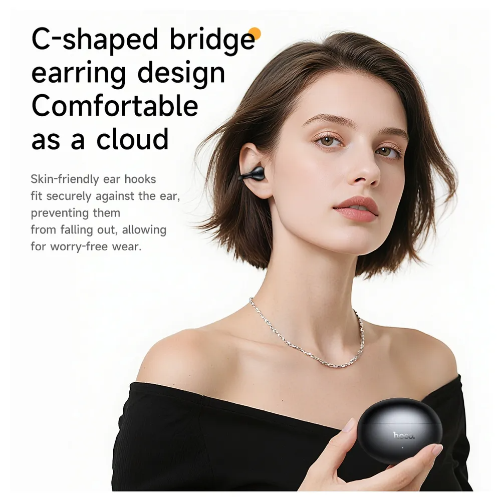 Handsfree Bluetooth HOCO EA8, TWS, Blanco