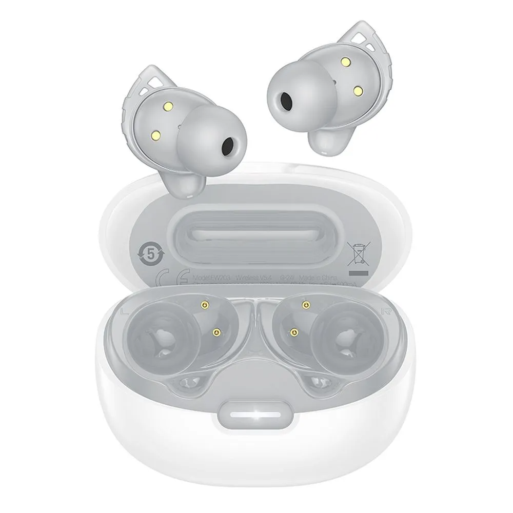 Manos libres Bluetooth HOCO EW203, TWS, Blanco