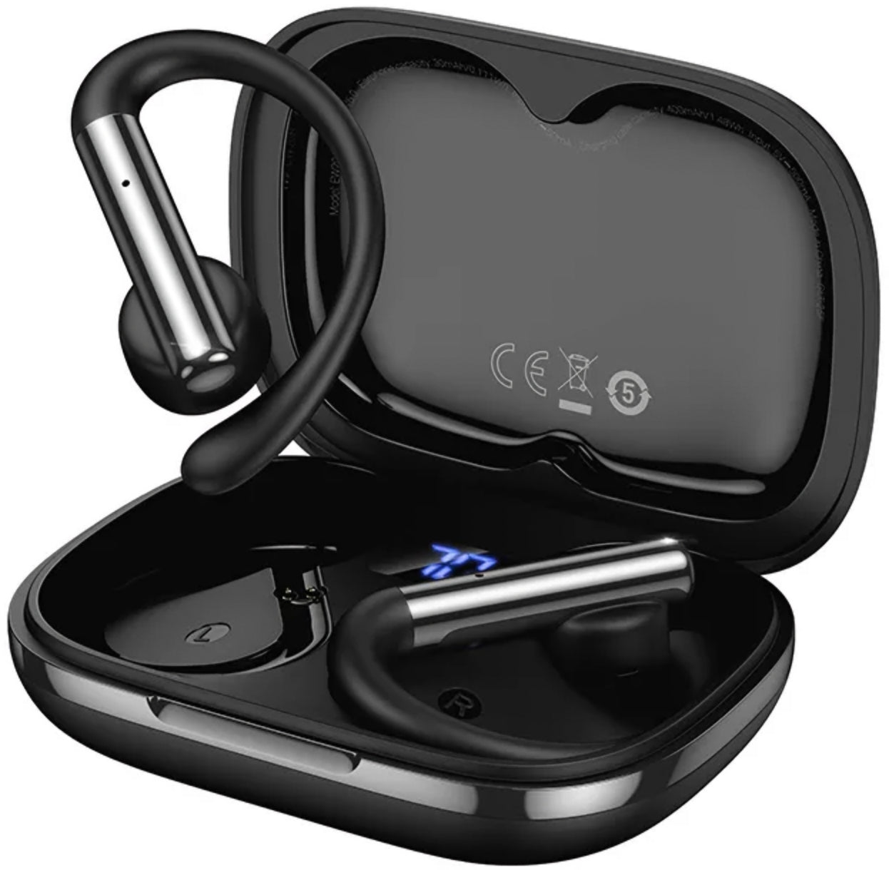 Manos libres Bluetooth HOCO EW206, TWS, Negro
