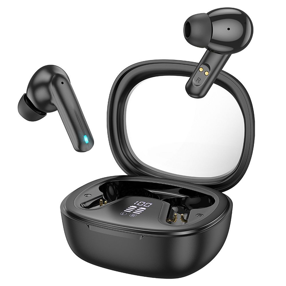 Manos libres Bluetooth HOCO Shadow EQ6, TWS, Negro