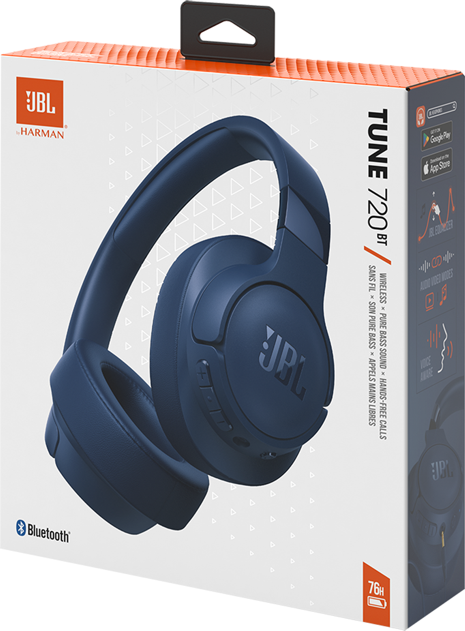 Manos libres Bluetooth JBL Tune 720BT, MultiPoint, A2DP, Azul JBLT720BTBTBLU