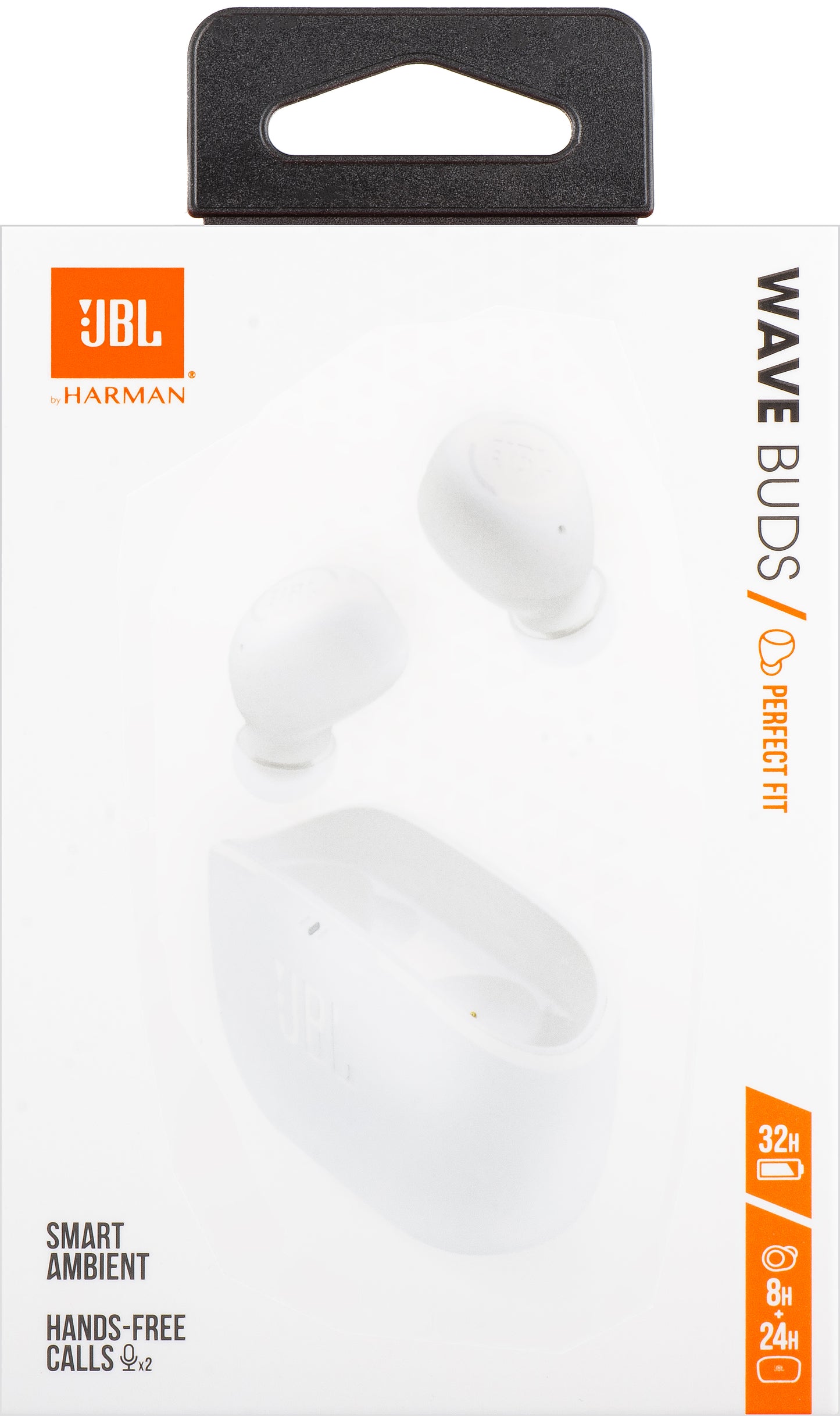 Manos libres Bluetooth JBL Wave Buds, TWS, Blanco JBLWBUDSWHT