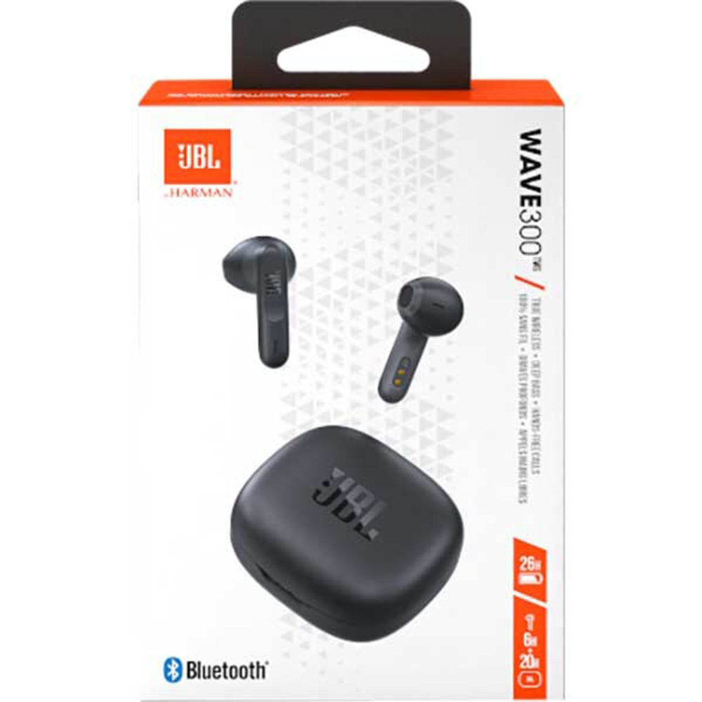 Auriculares Bluetooth JBL Wave 300, TWS, Negro