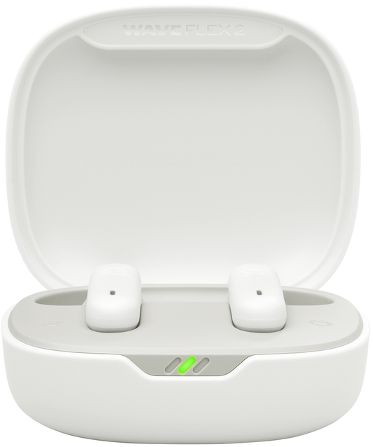 Manos libres Bluetooth JBL Wave Flex 2, TWS, ANC, MultiPoint, Blanco JBLWFLEX2WHT