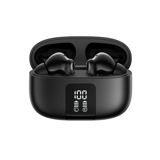 Manos libres Bluetooth Joyroom Funpods JR-FN3, TWS, ANC, Negro