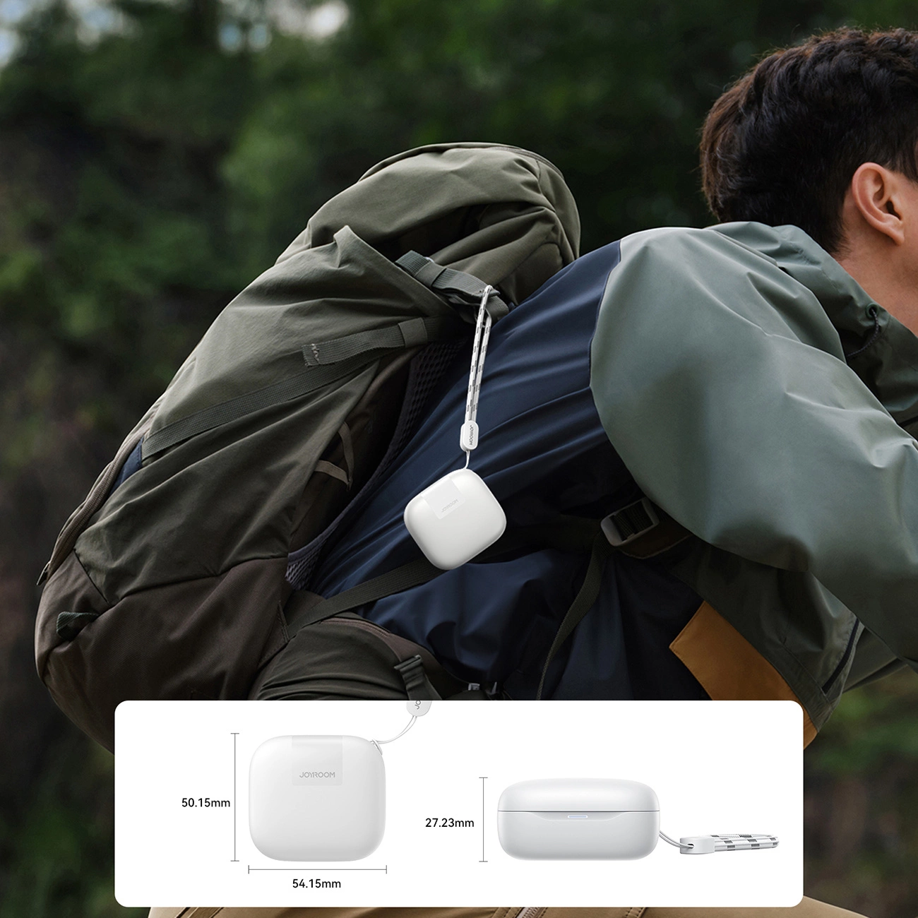 Manos libres Bluetooth Joyroom Jdots JR-DB3, TWS, Blanco