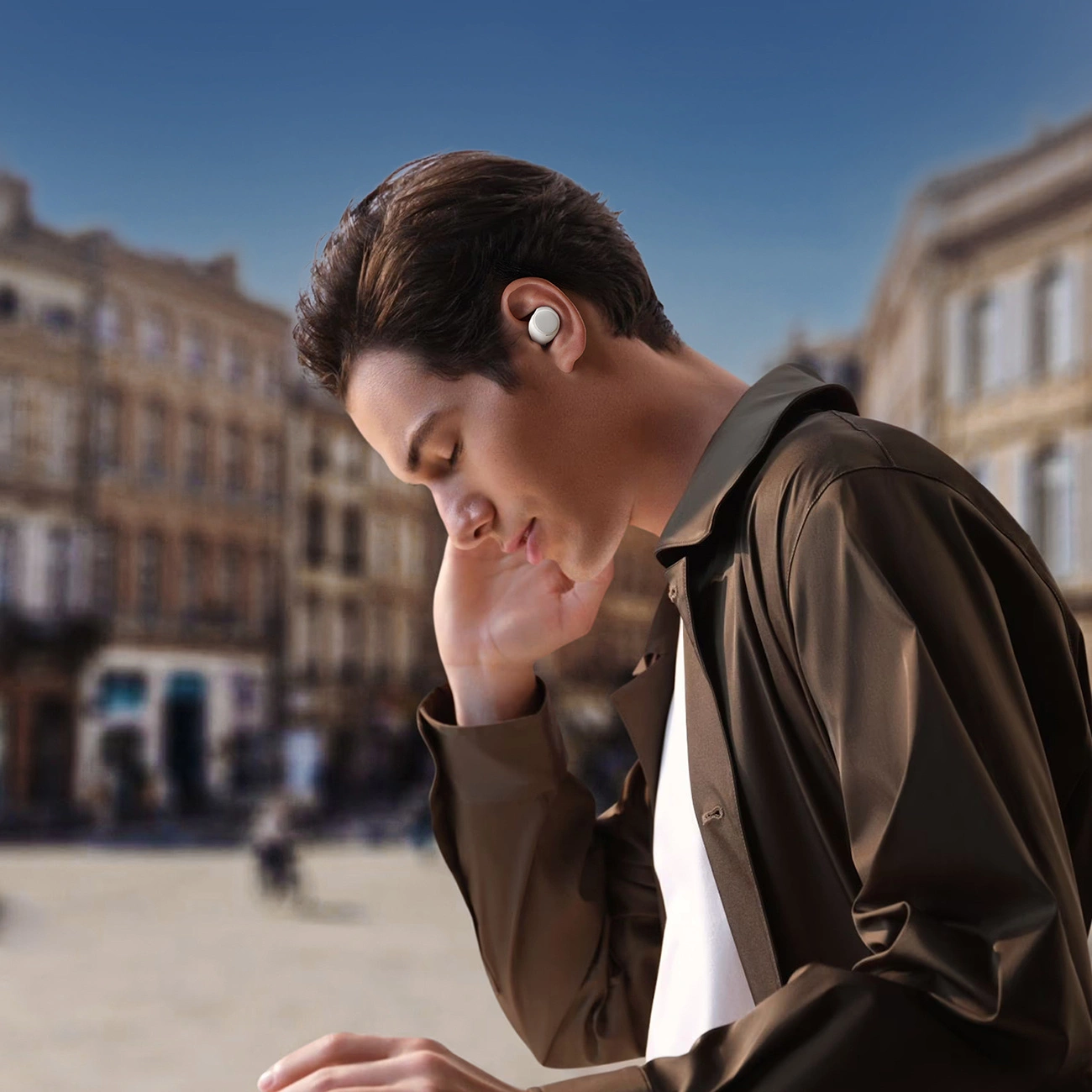 Manos libres Bluetooth Joyroom Jdots JR-DB3, TWS, Blanco