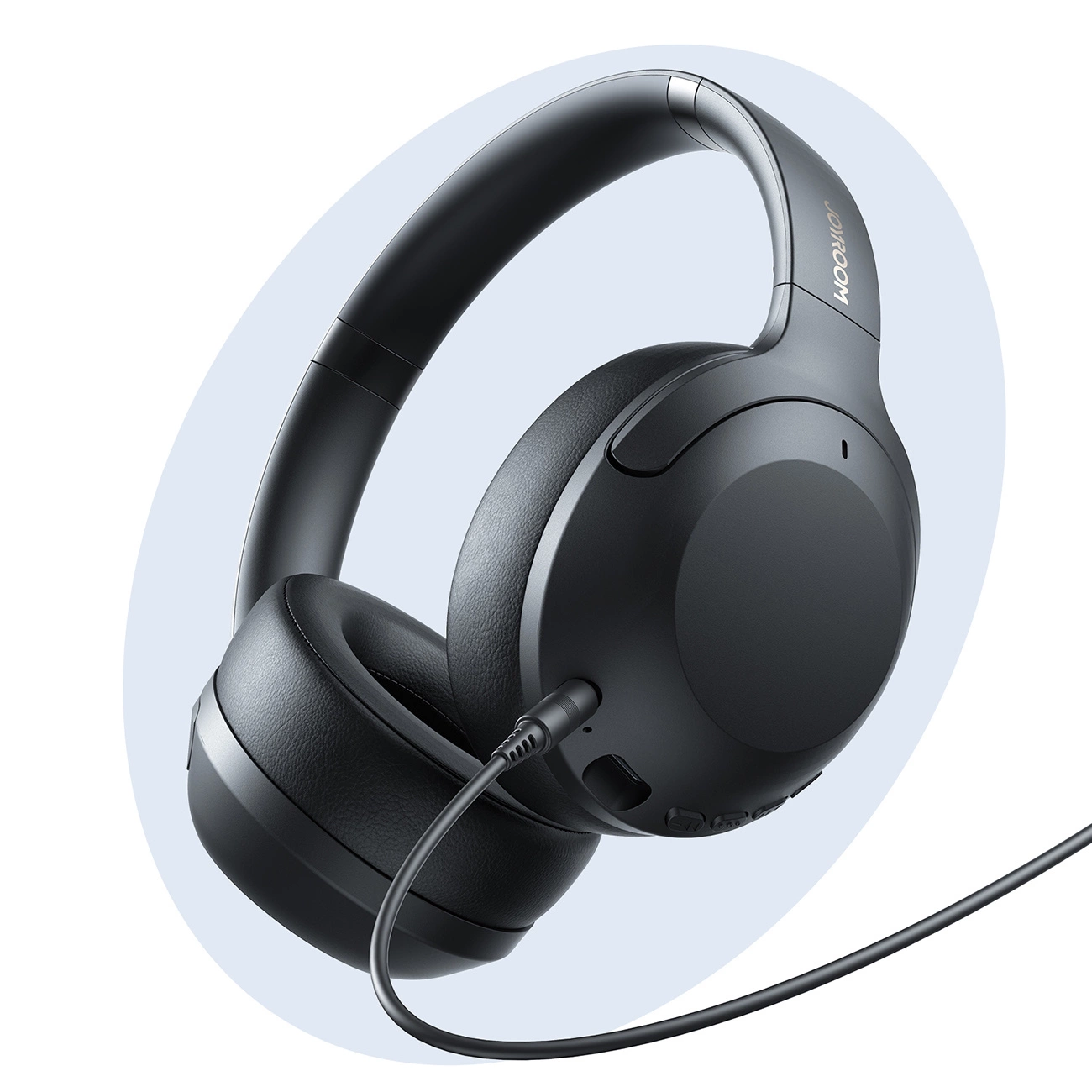 Manos libres Bluetooth Joyroom JR-JH2, A2DP, ANC, Negro